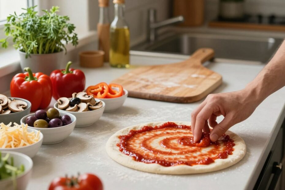 Jak układać składniki na pizzę