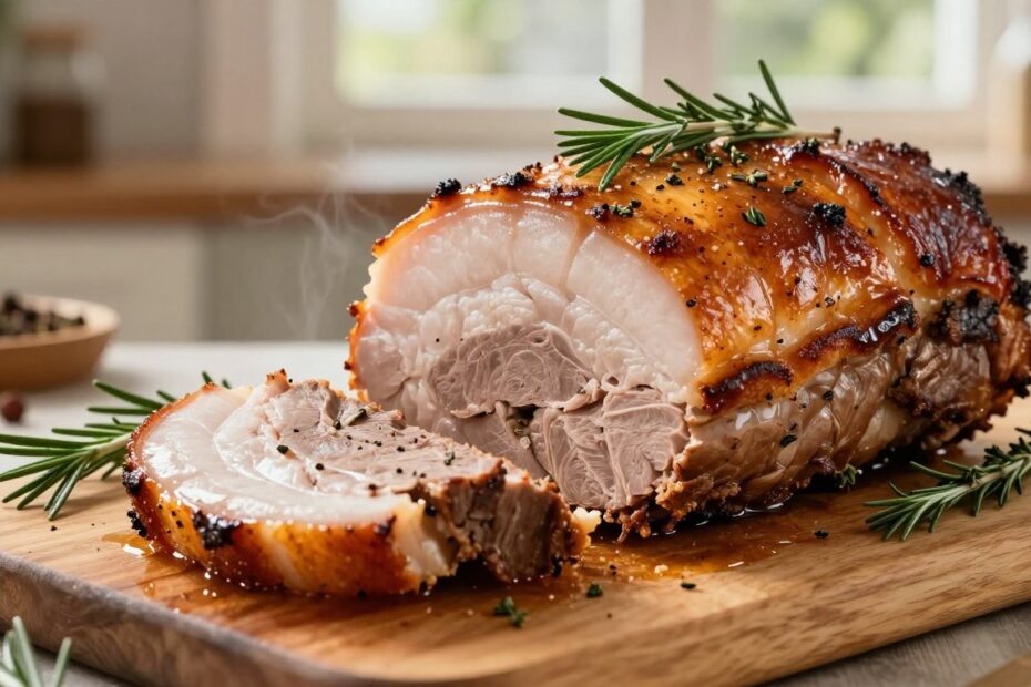 Boczek rolowany pieczony w piekarniku