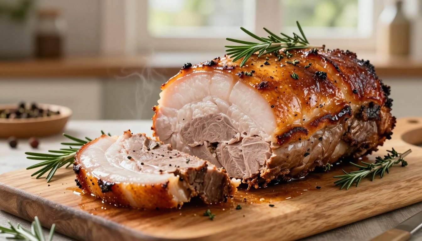 Boczek rolowany pieczony w piekarniku