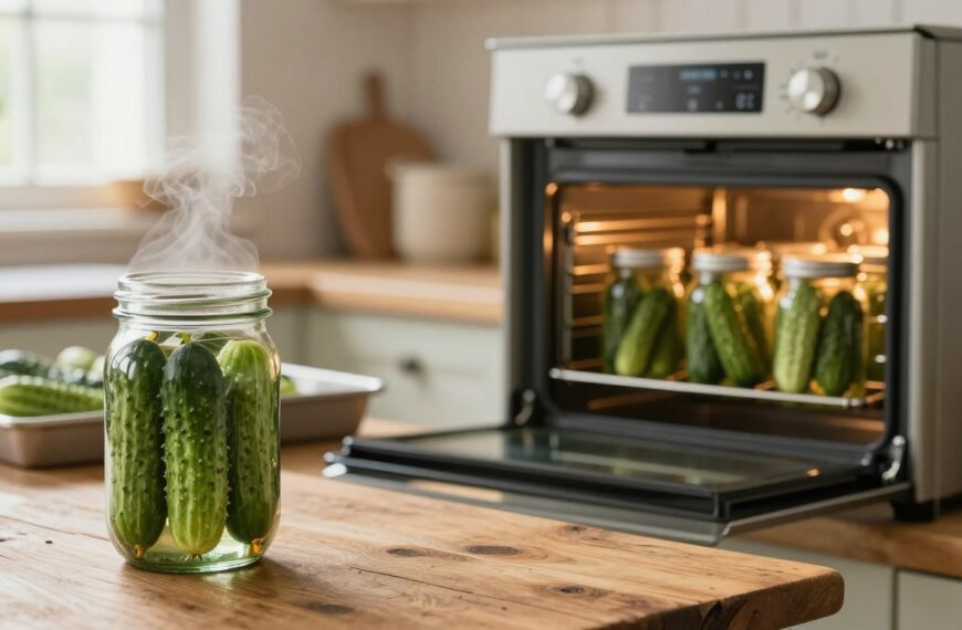 Pasteryzacja ogórków w piekarniku