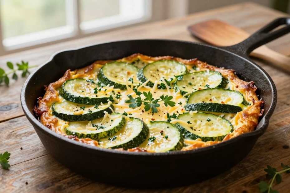 Frittata z cukinią z patelni