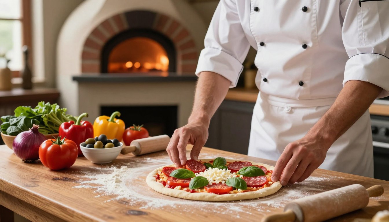 Jak układać składniki na pizzy