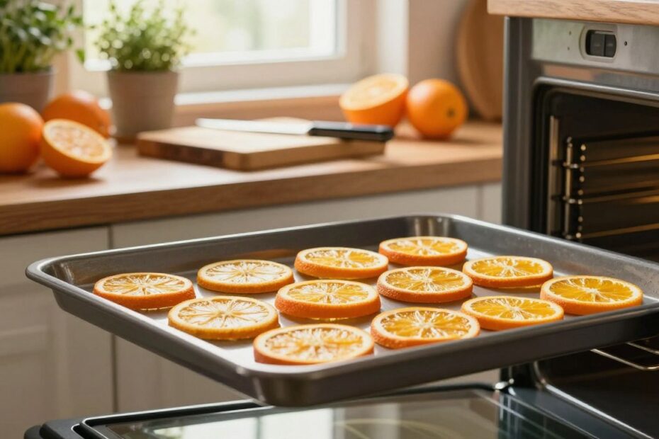Suszenie pomarańczy w piekarniku